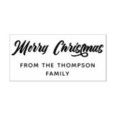 Kühne Kalligrafie frohe Weihnachten von Gummistempel (Prägung)