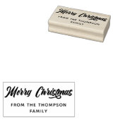 Kühne Kalligrafie frohe Weihnachten von Gummistempel (Stempel)
