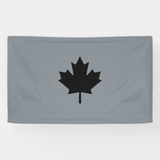 Kühne kanadische schwarze Ahornleaf Banner (Horizontal)