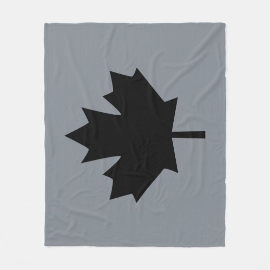 Kühne kanadische schwarze Ahornleaf Fleecedecke (Vorderseite)