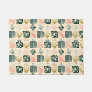 Kühne Karibik-Stammes-Mudcloth: Boho Buttercreme Fußmatte