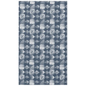 kühne Karibik-Stammtücher: Navy Blue & White, Tischdecke (Vorderseite)