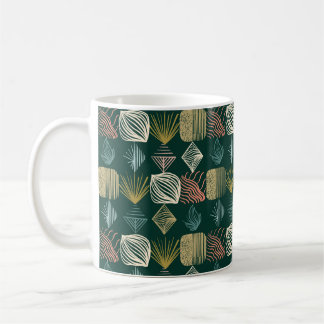 Kühne Karibikstämme Mudcloth: Boho Aquamarin Kaffeetasse