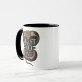 Kühne King Snake Tasse "Trust No One" (Vorderseite Links)