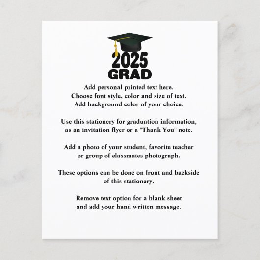 kühne Klasse der Ankündigung von 2025 Abschluss (Vorderseite)