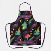Kühne kosmische Abstrakte Schürze mit Individuelle (Vorderseite)