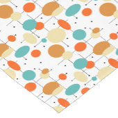 kühne Kreise und Linien Mitte des Jahrhunderts Mod Kurzer Tischläufer (Ecke)