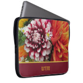 Kühne, kundenspezifische Dahlia Laptop-Siebe mit I Laptopschutzhülle (Vorne Rechts)