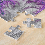 kühne, lebendige, farbenfrohe Funky Trippy Fraktal Puzzle (Seite)