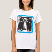 kühne Leuchtturm Beacon mit Ozeanwellen-Symbol T-Shirt (Vorderseite)
