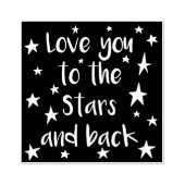 Kühne Liebe auf die Sterne und zurück Gummistempel (Prägung)