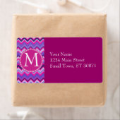 Kühne Lila rosa Stamm Zickzack Zig Zags (Insitu)