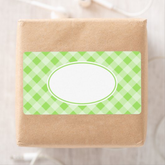 kühne Limone Gingham Labels (Insitu)
