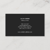 Kühne Makeup-Künstler, die es spielen, küssen rote Visitenkarte (Rückseite)