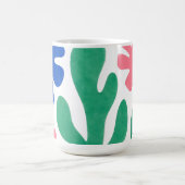 Kühne Matisse-Style-Blumen-Ausschnitte Kaffeetasse (Mittel)
