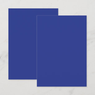 Kühne Minimal-Hochzeits-Einladung in Tiefblau RSVP Karte