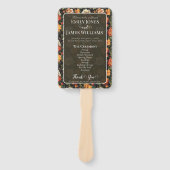 kühne minimale rustikale Rose Romantische Hochzeit Fächer (Vorderseite)