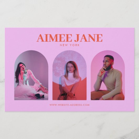 Kühne Minimalistische Boutique, Salon Foto Trio Pi Flyer (Vorne)