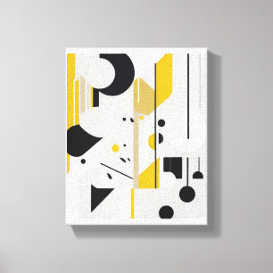 Kühne moderne abstrakte geometrische Kunst im Stil Leinwanddruck