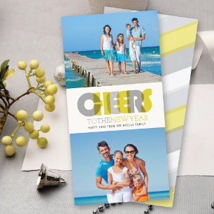 Kühne moderne Anfeuerung für das neue Jahr 2 FotoC Feiertagskarte