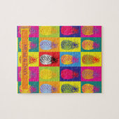 Kühne Moderne Art Ananas Pop Art Muster Puzzle (Horizontal)