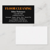 Kühne moderne Bodenreinigungsdienste Visitenkarte (Vorne/Hinten)