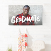 Kühne moderne coole Graduierte ein Foto Abschluss Banner (Insitu)