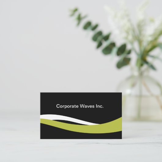 Kühne moderne Corporate Business Cards Design Visitenkarte (Stehend Vorderseite)