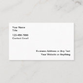 Kühne moderne Corporate Business Cards Design Visitenkarte (Rückseite)