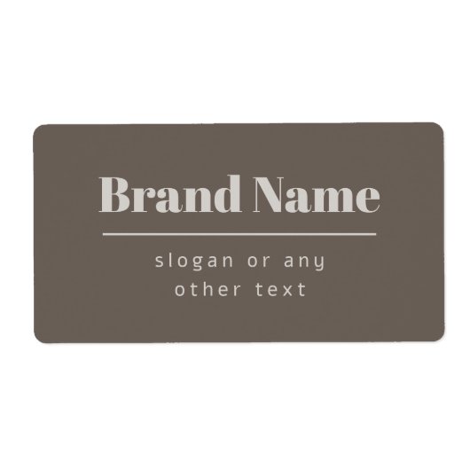 Kühne moderne dunkle und hellbeige Marke oder Unte (Vorne)