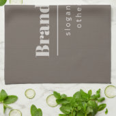 Kühne moderne dunkle und hellbeige Marke oder Unte Geschirrtuch (Gefaltet)