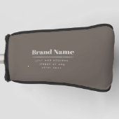 Kühne moderne dunkle und hellbeige Marke oder Unte Golf Headcover (Vorderseite)