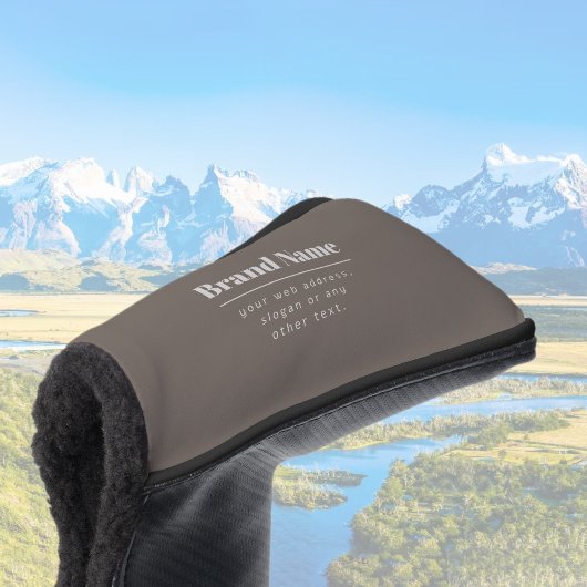 Kühne moderne dunkle und hellbeige Marke oder Unte Golf Headcover
