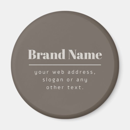 Kühne moderne dunkle und hellbeige Marke oder Unte Magnet (Vorne)