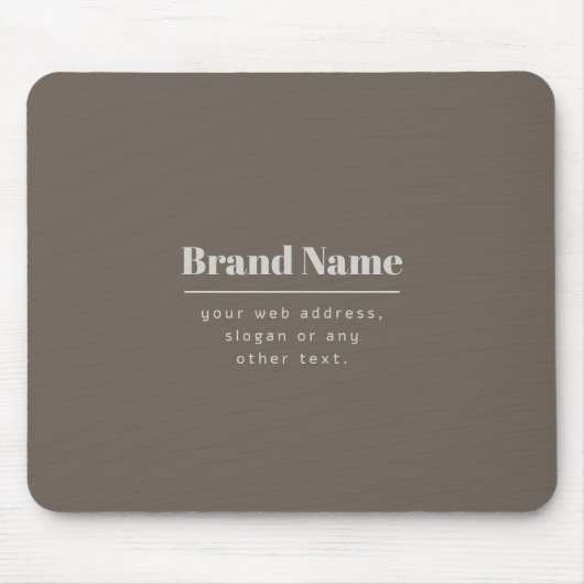 Kühne moderne dunkle und hellbeige Marke oder Unte Mousepad (Vorne)