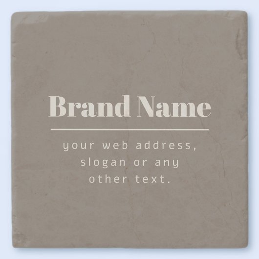 Kühne moderne dunkle und hellbeige Marke oder Unte Steinuntersetzer