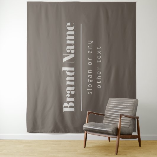 Kühne moderne dunkle und hellbeige Marke oder Unte Wandteppich (Beispiel)