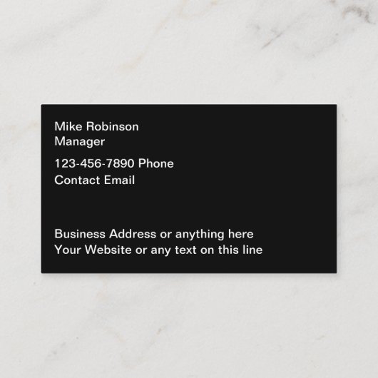 Kühne moderne, einfache Lieferantenkarten Visitenkarte (Rückseite)