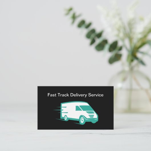 Kühne moderne, einfache Lieferantenkarten Visitenkarte (Stehend Vorderseite)