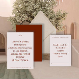 kühne, moderne Einladung zur Hochzeit II