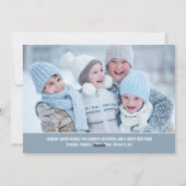 Kühne moderne frohe Weihnachten Big Foto Card (Rückseite)
