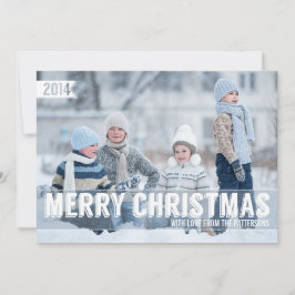 Kühne moderne frohe Weihnachten Big Foto Card