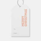 Kühne moderne frohe Weihnachten bis von Geschenkta Geschenkanhänger (Vorderseite)