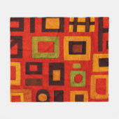 Kühne moderne Geometrie Fleecedecke (Vorderseite (Horizontal))