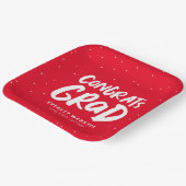 Kühne moderne Glückwunsch Abitur Party Pappteller (Gewinkelt)