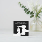 Kühne moderne Handyman-Visitenkarten-Design Quadratische Visitenkarte (Stehend Vorderseite)