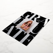 Kühne moderne klassische Foto Abschluss Einladung (Gedreht)