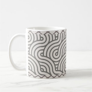 Kühne moderne künstlerische geometrische Muster Kaffeetasse