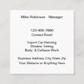 Kühne moderne Malerei Quadratische Visitenkarte (Rückseite)