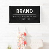 Kühne, moderne Marke oder Firmenname | Schwarz/Wei Banner (Insitu)